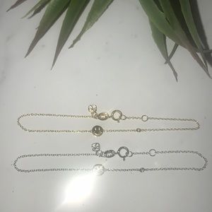 *Bezel-Set Diamond* Shy by Sydney Evan Happy Brclt